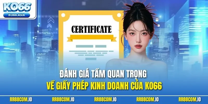 Đánh giá tầm quan trọng về giấy phép kinh doanh của KO66